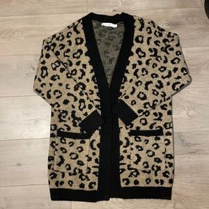 JustFab Leopard Cardigan, New